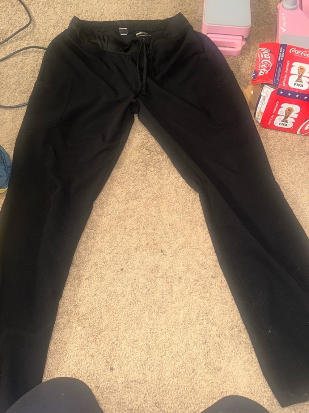 Mandala scrub pants straight leg petite large